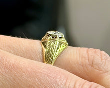 Load image into Gallery viewer, Antique Round Brilliant Cut Diamond Engagement Ring