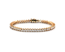 Load image into Gallery viewer, 14K Yellow Gold Diamond Tennis Bracelet 8.40CTW VS2-H