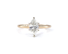 Load image into Gallery viewer, 14K Yellow Gold Marquise Diamond Solitaire Engagement Ring