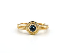 Load image into Gallery viewer, 14K Yellow Gold Blue Spinel Ring