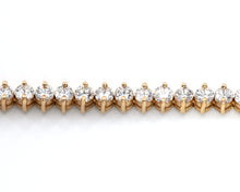 Load image into Gallery viewer, 14K Yellow Gold Diamond Tennis Bracelet 8.40CTW VS2-H
