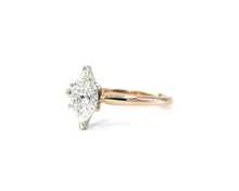Load image into Gallery viewer, 14K Yellow Gold Marquise Diamond Solitaire Engagement Ring
