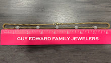 Load image into Gallery viewer, 18K Yellow and White Gold Cluster Diamond Station Necklace