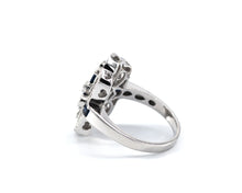 Load image into Gallery viewer, Sapphire And Diamond Cocktail Ring