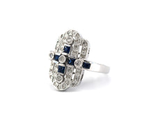 Load image into Gallery viewer, Sapphire And Diamond Cocktail Ring