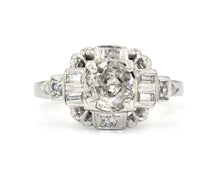 Load image into Gallery viewer, Antique Platinum Old Mine Diamond Ring