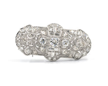 Load image into Gallery viewer, Antique Platinum and Diamonds Pendant Necklace/Brooch