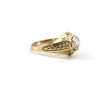 Load image into Gallery viewer, Antique Round Brilliant Cut Diamond Engagement Ring