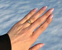 Load image into Gallery viewer, Antique Round Brilliant Cut Diamond Engagement Ring