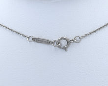 Load image into Gallery viewer, Estate Signed Tiffany & Co. Platinum Round Diamond Solitaire Necklace.
