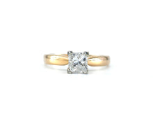 Load image into Gallery viewer, Princess Cut Diamond Solitaire Engagement Ring