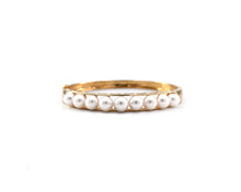 Load image into Gallery viewer, Pearl Hinge Bangle Bracelet