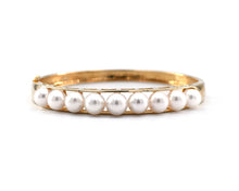 Load image into Gallery viewer, Pearl Hinge Bangle Bracelet