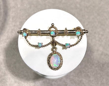 Load image into Gallery viewer, Vintage 14K Yellow Gold Opal Brooch