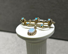 Load image into Gallery viewer, Vintage 14K Yellow Gold Opal Brooch