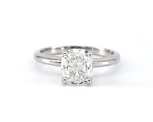 Load image into Gallery viewer, GIA Certified Cushion Cut Diamond Solitaire Engagement Ring