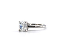 Load image into Gallery viewer, GIA Certified Cushion Cut Diamond Solitaire Engagement Ring