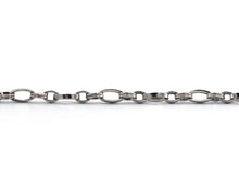 Load image into Gallery viewer, White Gold Oval Link Anklet