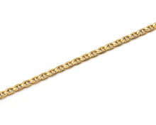 Load image into Gallery viewer, 14K yellow gold mariner link ankle bracelet