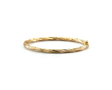 Load image into Gallery viewer, Yellow Gold Twist Bangle