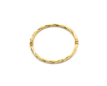 Load image into Gallery viewer, Yellow Gold Twist Bangle