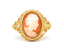 Load image into Gallery viewer, 18k yellow gold Cameo Ring