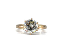 Load image into Gallery viewer, Vintage 2.65CT Round Brilliant Cut Diamond Solitaire Engagement Ring