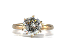 Load image into Gallery viewer, Vintage 2.65CT Round Brilliant Cut Diamond Solitaire Engagement Ring