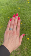 Load and play video in Gallery viewer, Antique Filigree Old Mine Cut Diamond Engagement Ring