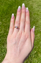 Load and play video in Gallery viewer, Two Toned Princess Cut Diamond Solitaire Engagement Ring