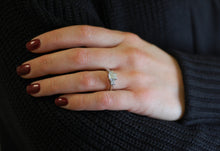 Load image into Gallery viewer, Emerald cut 3-Stone Diamond Ring