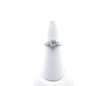 Load image into Gallery viewer, Emerald cut 3-Stone Diamond Ring