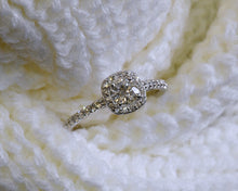 Load image into Gallery viewer, Round Diamond Halo Engagement Ring