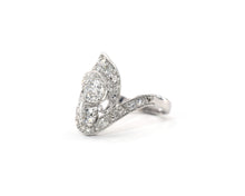 Load image into Gallery viewer, Antique Platinum and Diamond Cocktail Ring