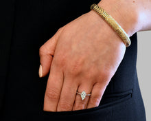 Load image into Gallery viewer, Yellow Gold Geometric Bangle Bracelet