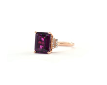 Load image into Gallery viewer, Rhodolite and Diamond Ring