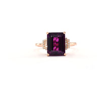Load image into Gallery viewer, Rhodolite and Diamond Ring