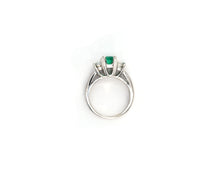 Load image into Gallery viewer, Emerald and Diamond Ring