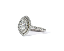 Load image into Gallery viewer, Marquise Diamond Halo Engagement Ring