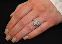 Load image into Gallery viewer, Marquise Diamond Halo Engagement Ring