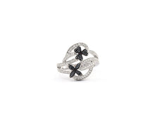 Load image into Gallery viewer, Black and White Diamond Ring