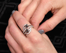 Load image into Gallery viewer, Black and White Diamond Ring