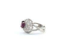 Load image into Gallery viewer, Rhodolite Garnet and Diamond Ring