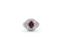 Load image into Gallery viewer, Rhodolite Garnet and Diamond Ring