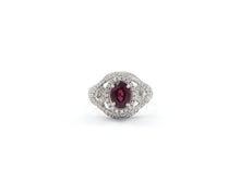 Load image into Gallery viewer, Rhodolite Garnet and Diamond Ring