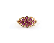 Load image into Gallery viewer, Vintage 10K Yellow Gold Ruby Ring
