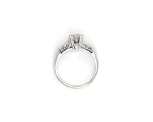 Load image into Gallery viewer, Vintage Circa 1950s 14K White Gold Diamond Engagement Ring