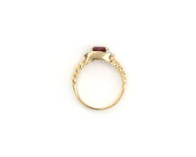 Load image into Gallery viewer, 14K yellow gold pink tourmaline and diamond ring.
