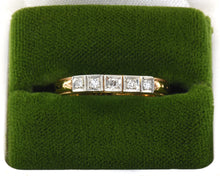 Load image into Gallery viewer, 18K Yellow and White Gold Vintage Diamond Band