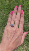 Load and play video in Gallery viewer, Vintage Circa 1950s Platinum Diamond Engagement Ring